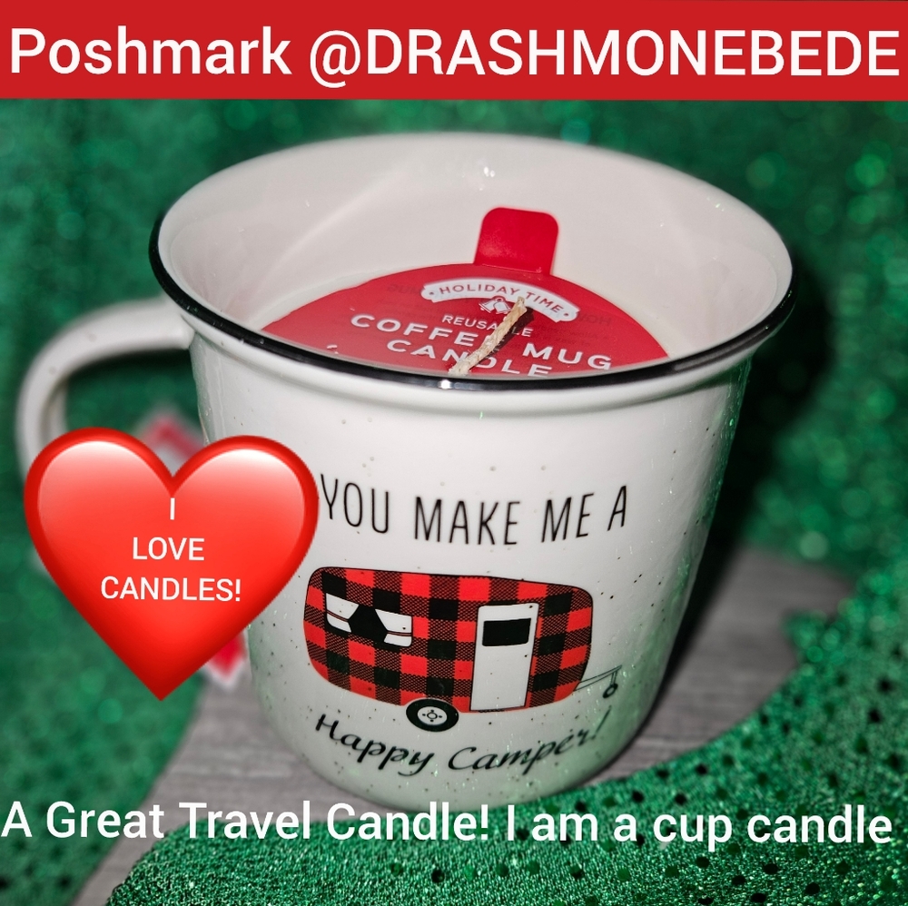 Coffee Mug Candle I You Make Me a Happy Camper